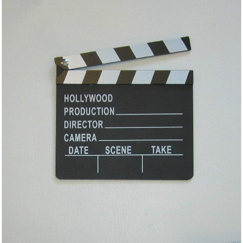 1 New Movie Directors Clapboard Prop Hollywood Clapper Chalkboard Party Decor, for Accessories and Party Supplies