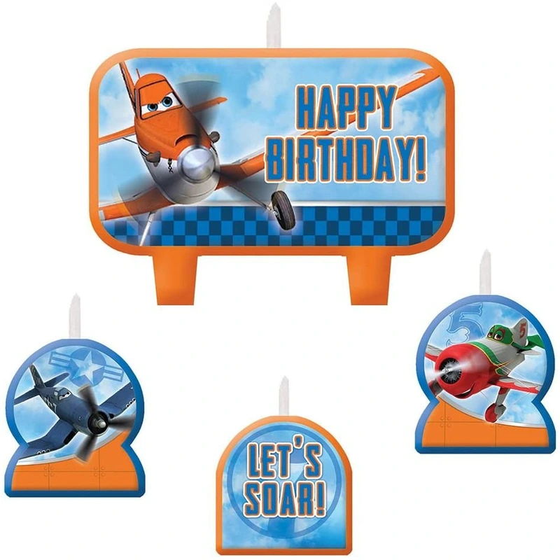 1 X Planes 2 Birthday Candle Set – 4 Pcs By Amscan