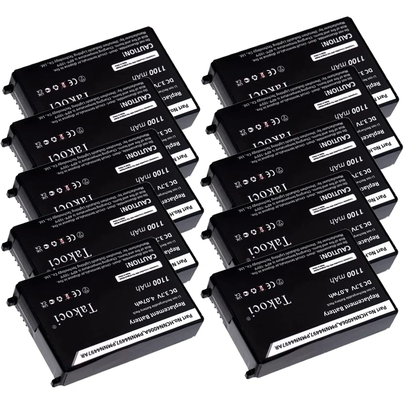 (10Pack) Replacement Battery For Motoroola Cls1100 Cls1410 Cls1450Cb Cls1450Ch Cls1000 Bat56557 Hcle4159B Pmnn4497 1100Mah