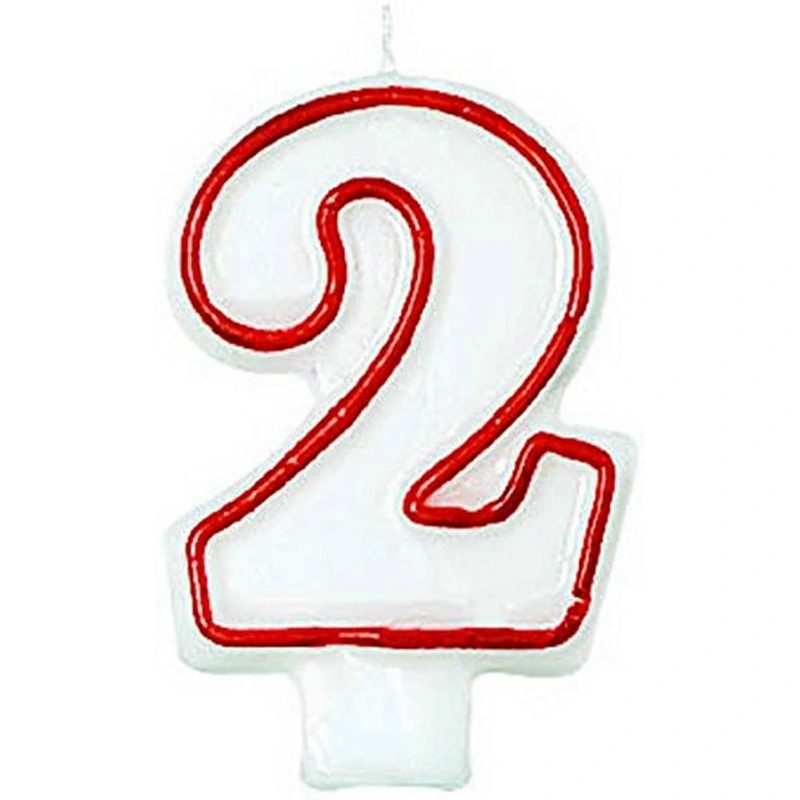 #2 Molded Birthday Candle | Party Supply