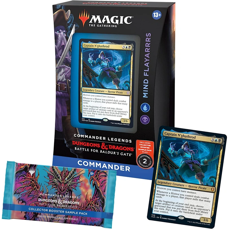 ,Nder Legends: Battle For Baldur’S Gate ,Nder Deck – Mind Flayarrrs + Collector Booster Sample Pack